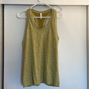 Athleta yellow tank top size L